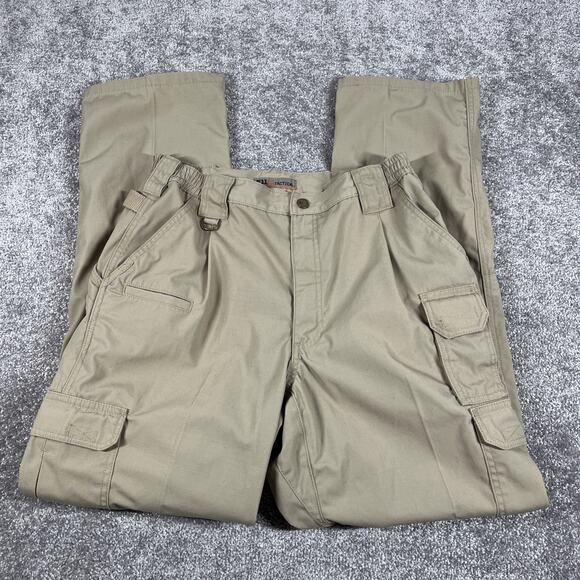 511 Tactical Pants Mens 32 x 33 Cargo Utility Pockets Tan (Sz Tag 34x34) - Picture 1 of 16